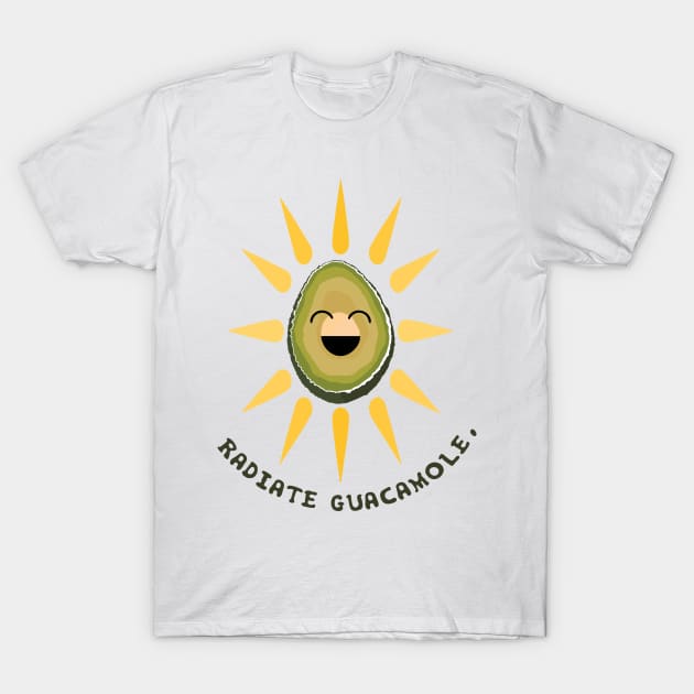 Radiate Positivity: Guacamole Edition T-Shirt by Crafting Yellow